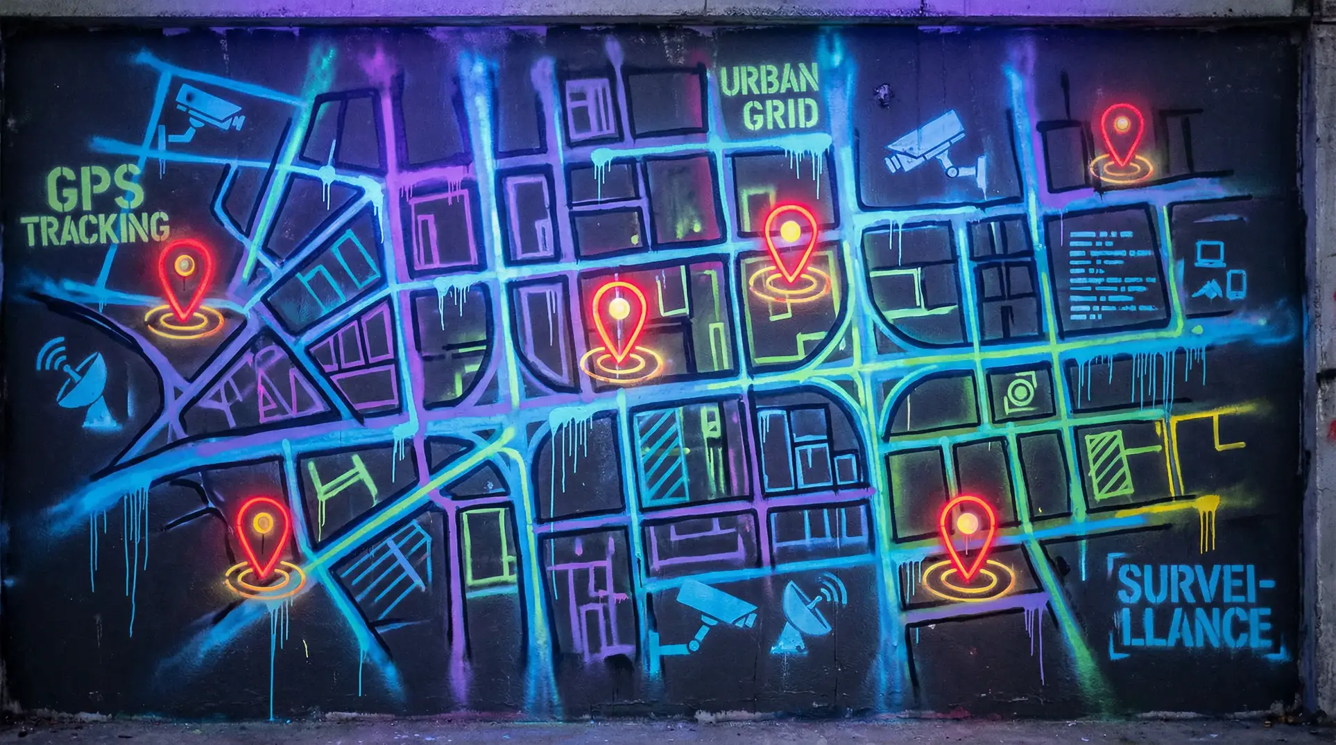 不伦纯爱在线观看 狗仔追踪地图 - 城市涂鸦风格